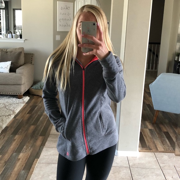 RBX grey/pink active zip up sweatshirt! Size M - Picture 6 of 7